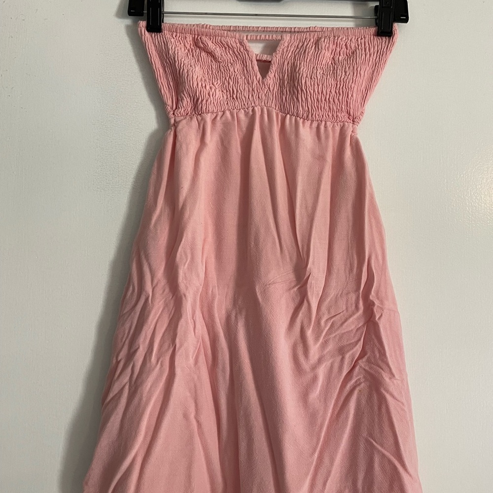 Pink Strapless Dress